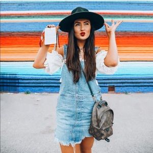 Free People Denim Overall jumper